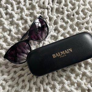 Balmain sunglasses - purple black color with box - BL2085B - 2 sunglasses for 80